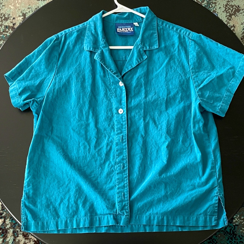 XL Big Bud Press Pantry Button-Up in Marine Blue